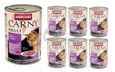Animonda Cat Carny Adult Rind und Lamm 6x400g 