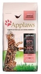 Applaws trockenes Katzenfutter 400 g - mit Huhn und Lachs + Überraschung für die Katze