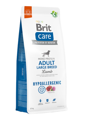 BRIT CARE Dog Hypoallergenic Adult Large Breed Lamb 12kg BRIT CARE Dog Dental Stick Teeth & Gums -5% billiger!!!