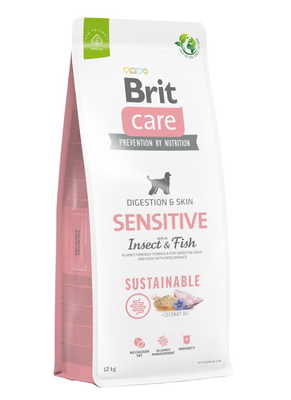 BRIT CARE Sustainable Sensitive Insect & Fish 12kg + LAB V 500ml -5% billiger