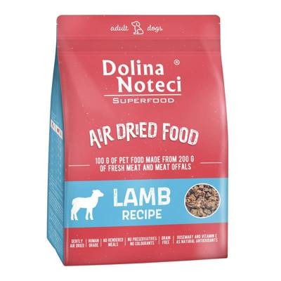 DOLINA NOTECI Superfood getrocknete Lammfleischgerichte für Hunde 5kg + Br Big 400g GRATIS