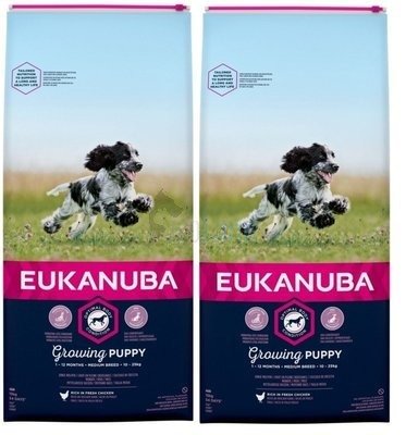 EUKANUBA Growing Puppy Medium Breed 2x15kg