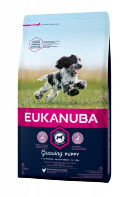 EUKANUBA  Growing Puppy Medium Breed Chicken 3kg+ Überraschung für den Hund