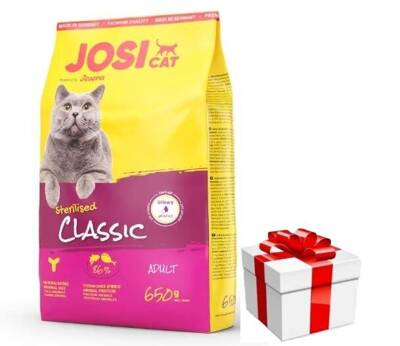 Josera JosiCat Classic Sterilised 650g + überraschung für die Katze 