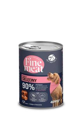 PetRepublic Fine Meat Kalbfleischschale 10x400g für Hunde