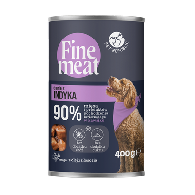 PetRepublic Fine Meat Putenfleischschale 10x400g für Hunde