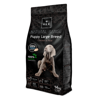 Rex Natural Range Puppy Large Breed Chicken & Rice 2x14kg -3% billiger