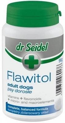  Dr. Seidel FLAWITOL für ausgewachsene Hunde Vitamin- und Mineralstoffpräparat mit Traubenflavonoiden 200 tab