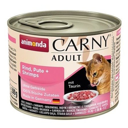 Animonda Cat Carny Adult Rind, Pute und Shrimps 200g 