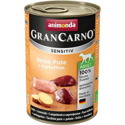 Animonda Dog GranCarno Adult Sensitiv Reine Pute und Kartoffeln 400g