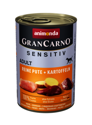Animonda Dog GranCarno Adult Sensitiv Reine Pute und Kartoffeln 400g