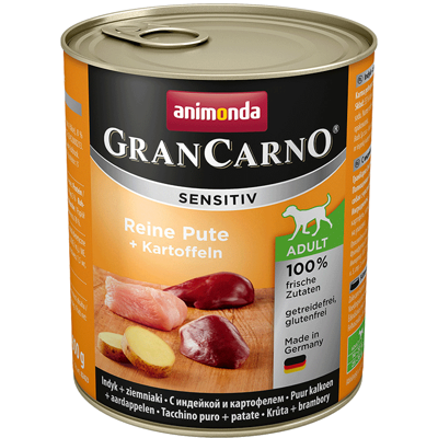 Animonda Dog GranCarno Sensitiv Adult Reine Pute und Kartoffeln 800g