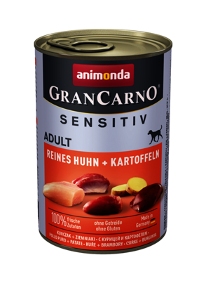Animonda Dog GranCarno Sensitiv Adult Reines Huhn und Kartoffeln 6x400g 