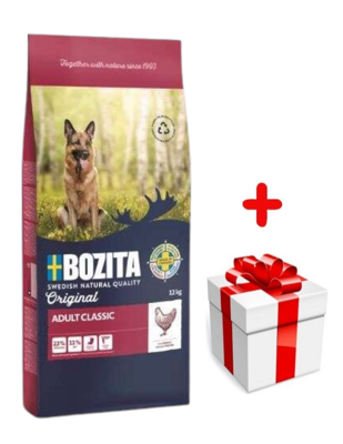 BOZITA Original Adult Classic 12kg + Überraschung für den Hund