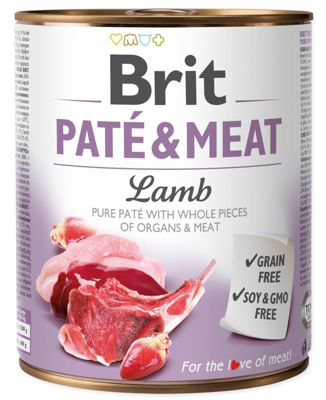 BRIT PATE & MEAT LAMB 6 x 800g