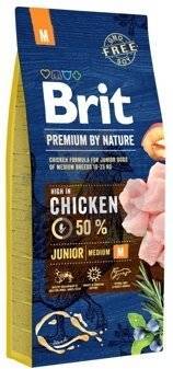 BRIT Premium By Nature Junior M 15kg  + Überraschung für den Hund