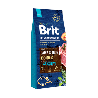 BRIT Premium By Nature Sensitive Lamb 15kg + Überraschung für den Hund