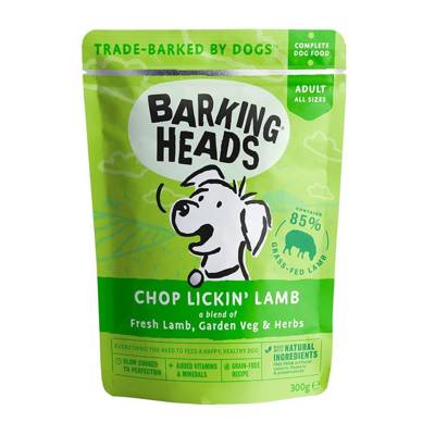 Barking Heads Chop Lickin' Lamb Beutel für Hunde 300g