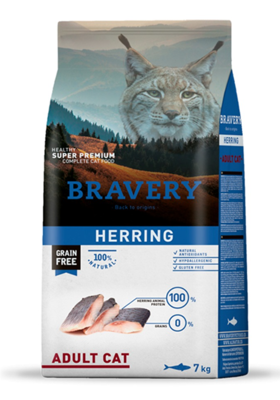 Bravery Cat Adult Herring 2x7kg