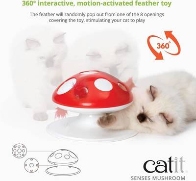 CATIT Senses Mushroom Zabawka dla kota 15 x 24 cm