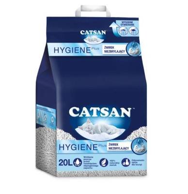 CATSAN Hygiene Plus 20l - natürliche Katzenstreu