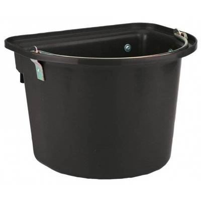 Can-Agri Futterbehälter Mit Metallhaken zum Aufhängen 12L, schwarz