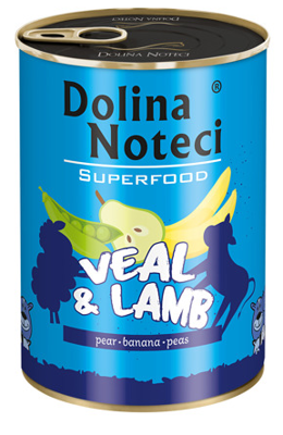 DOLINA NOTECI PREMIUM SUPERFOOD Kalbfleisch und Lamm 400g