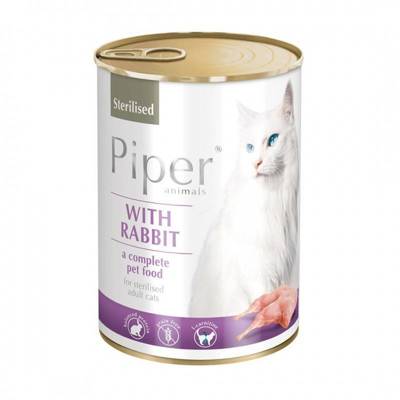 DOLINA NOTECI Piper für sterilisierte Katzen mit Kaninchen 10x400g