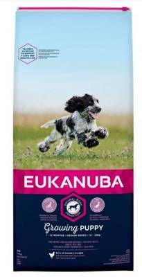 EUKANUBA Growing Puppy/Junior Medium Breed 15kg + Animonda 400g