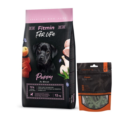 FITMIN DOG For Life Puppy 12kg + Fitmin 70g GRATIS!