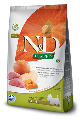 Farmina N&D Pumpkin Grain Free canine BOAR AND APPLE ADULT MINI 800g