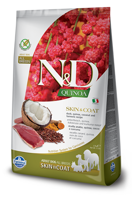 Farmina N&D Quinoa canine SKIN & COAT DUCK 2,5kg + Überraschung für den Hund
