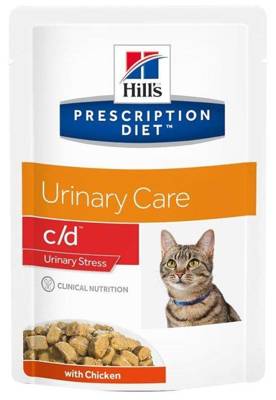 Hills Prescription Diet c/d Urinary Stress Huhn Frischebeutel Katze 85g