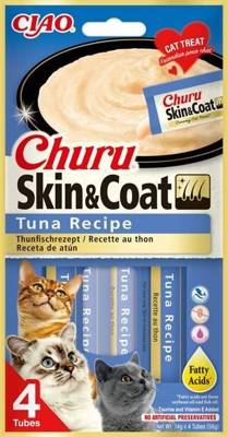 INABA Churu Skin & Coat für Katzen Thunfischgeschmack 4x14g