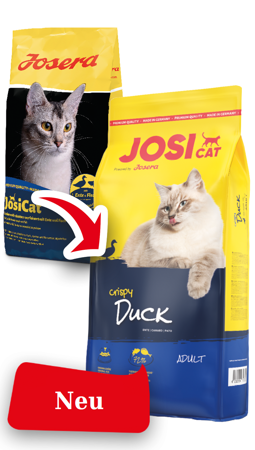 JOSERA JosiCat Crispy Duck 10 kg+überaschung für die Katze 