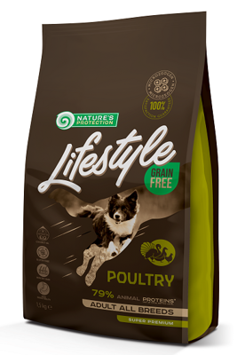 NATURES PROTECTION Lifestyle Poultry Adult All Breeds 1,5kg