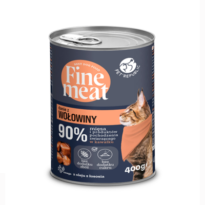PetRepublic Fine Meat Rindfleischschale 400g für Katzen