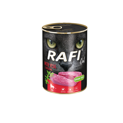 RAFI Cat Adult mit Kalbfleisch 6x400g