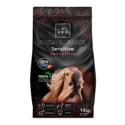 Rex Natural Range Sensitive Salmon & Potato 2x14kg -3% billiger