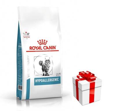 Royal Canin Veterinary Diet Feline Hypoallergenic DR25 400g + 	Überraschung für die Katze