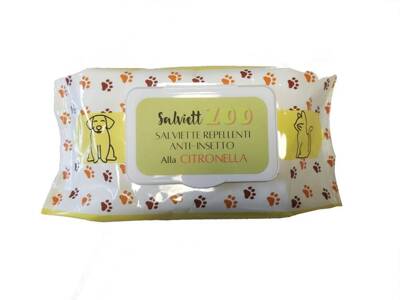 SalviettZOO - Hunde- und Katzenpflegetücher 50 Stück (Zitrone)