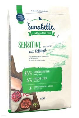Sanabelle Sensitive Geflügel 10kg + überraschung für die Katze 