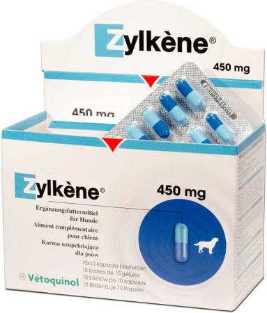 VETOQUINOL Zylkene 450 mg -100 Tabletten für Hunde mit einem Gewicht v. 15-60kg