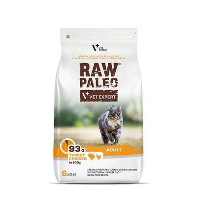 Vetexpert RAW PALEO ADULT CAT 6kg + Überraschung für die Katze