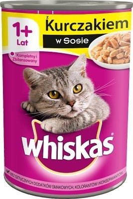 WHISKAS Adult Dose - Nassfutter mit Huhn in Sauce 400g