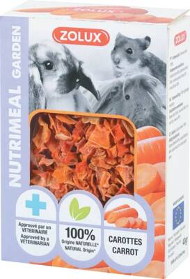 ZOLUX NUTRIMEAL3 GARDEN Treat mit Karotten 3x40 g + ZOLUX NUTRIMEAL 3 mix für Mäuse, Ratten 800 g GRATIS