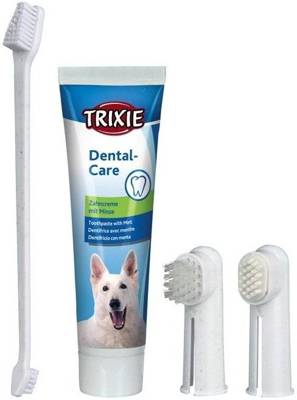 Zahnpflege-Set für Hunde beinhaltet 100g