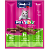 Vitakraft Cat Stick® + Huhn & Katzengras 3x18g