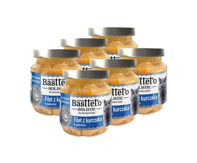 Basttet'o Holistic Hühnerfilet in Galette für Katzen 6x130g