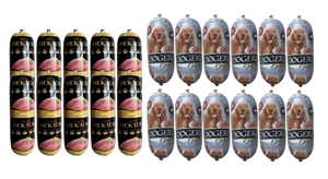 Premium Hektor Hundefutter Riegel mit Geflügel 10x900g + Dogero mit Rindfleisch 12x450g